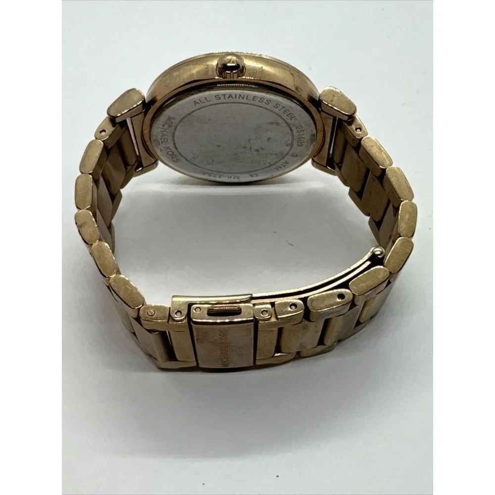 Michael Kors Catlin MK3356 Women's Rose Gold-Tone Analog Dial Wrist Watch JNA844
